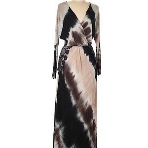 Tie die maxi dress